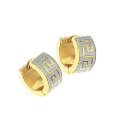 Boucles D'Oreilles En Titane À Motif Mural Féminin, Réputées Pour Leur Qualité Supérieure