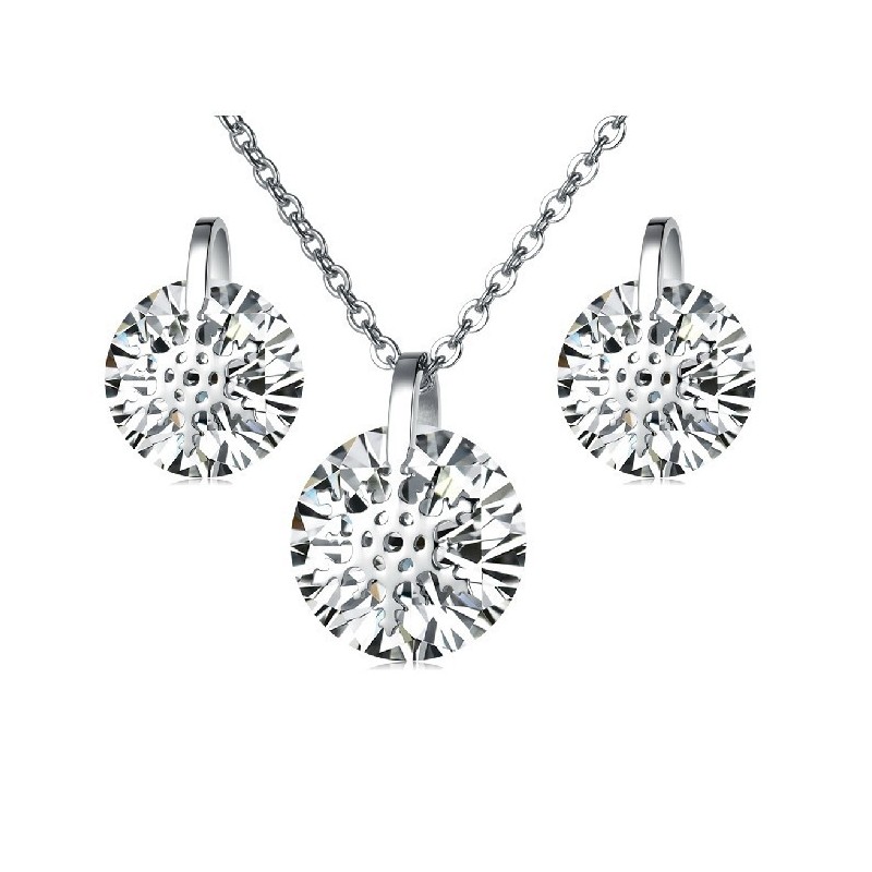 Collier Et Boucles D'Oreilles Flocon De Neige En Titane Pour Femme Avec Strass, Qualité Et Quantité Garanties Collier Et Boucles D'Oreilles Flocon De Neige En Titane Pour Femme Avec Strass, Qualité Et Quantité Garanties