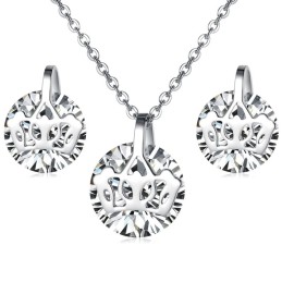 Collier Et Boucles D'Oreilles En Titane Pour Femme, De Qualité Fiable, Avec Strass