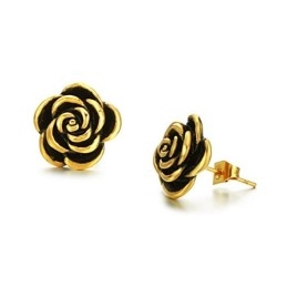 Boucles D'Oreilles En Titane En Forme De Fleur Pour Femme, Réputées Pour Leur Excellente Qualité