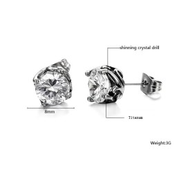 Boucles D'Oreilles Unisexes En Titane, Spécifications Complètes