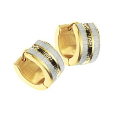 Boucles D'Oreilles En Titane À Motif Mural Pour Femme, Faciles À Utiliser