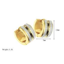 Boucles D'Oreilles En Titane À Motif Mural Pour Femme, Faciles À Utiliser