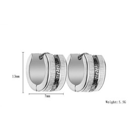 Boucles D'Oreilles En Titane À Motif Mural Pour Femme, Faciles À Utiliser