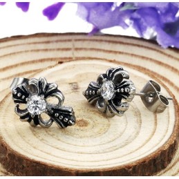 Boucles D'Oreilles En Titane De Qualité Fiable Avec Strass