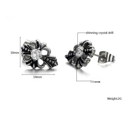 Boucles D'Oreilles En Titane De Qualité Fiable Avec Strass