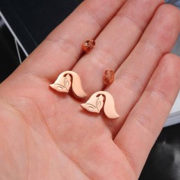 Boucles D'Oreilles En Titane En Forme De Renard Pour Femme, Vendues Dans Le Monde Entier