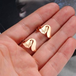 Boucles D'Oreilles En Titane En Forme De Renard Pour Femme, Vendues Dans Le Monde Entier