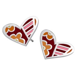 Boucles D'Oreilles En Titane Pour Femme, De Qualité Stable, En Forme De Cœur