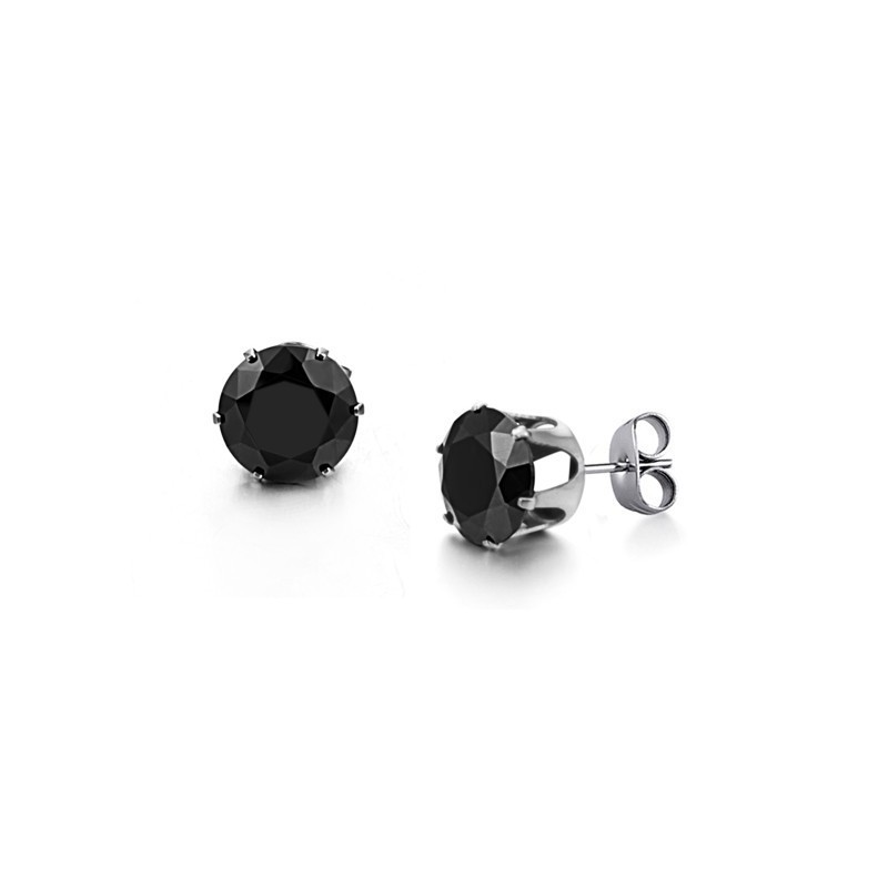 Boucles D'Oreilles En Titane Noir De Haute Qualité Boucles D'Oreilles En Titane Noir De Haute Qualité