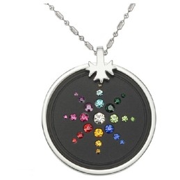 Collier Pelelith En Titane Avec Diamant, Réputé Pour Sa Qualité Supérieure