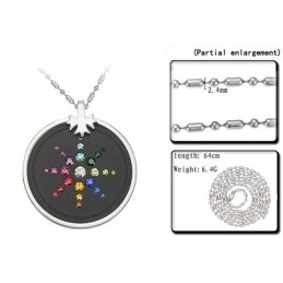 Collier Pelelith En Titane Avec Diamant, Réputé Pour Sa Qualité Supérieure