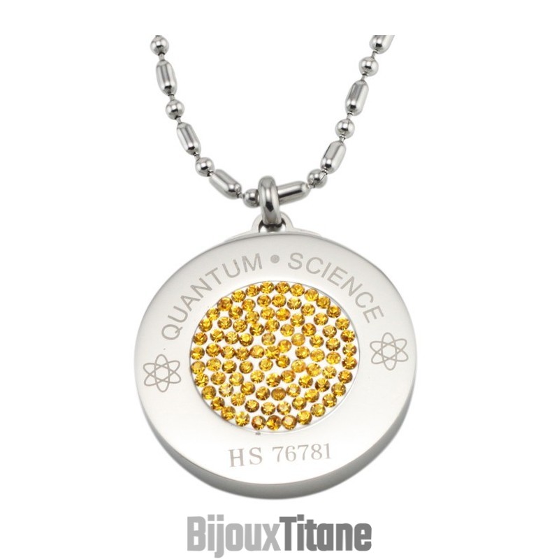 Collier En Titane Pelelith Avec Diamant, Réputation Fiable Et Santé Collier En Titane Pelelith Avec Diamant, Réputation Fiable Et Santé