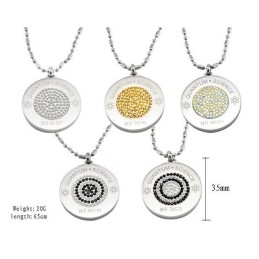 Collier En Titane Pelelith Avec Diamant, Réputation Fiable Et Santé