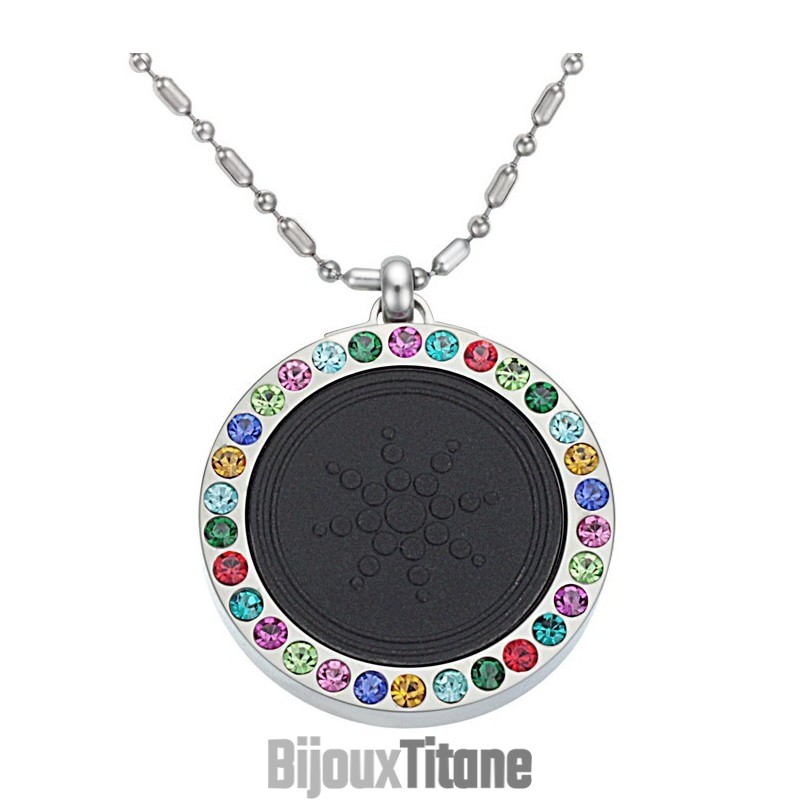 Collier En Titane Pelelith Avec Diamant, Facile À Utiliser Collier En Titane Pelelith Avec Diamant, Facile À Utiliser