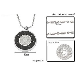 Collier En Titane Pelelith Avec Diamant, Le Roi De La Quantité Et De La Santé