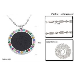 Collier Pelelith En Titane Durable Et Sain Avec Diamant