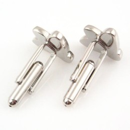 Boutons De Manchette Abeille En Titane Et Diamants