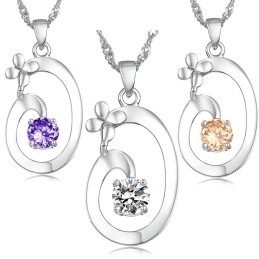 Collier Élégant En Titane Plaqué Platine Pour Femme, D'Excellente Qualité
