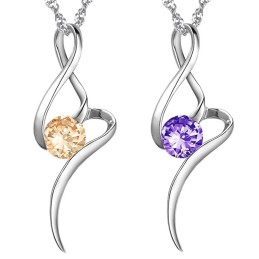 Collier En Titane Plaqué Platine Violet Avec Diamant Pour Femme, Vendu Dans Le Monde Entier