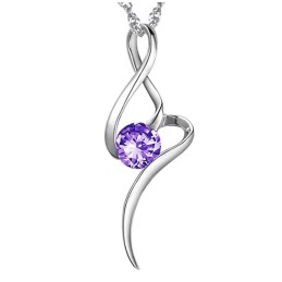Collier En Titane Plaqué Violet Avec Diamant Pour Femme, Vendu Dans Le Monde Entier