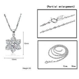 Collier En Titane Plaqué Avec Strass Pour Femme
