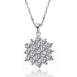 Collier En Titane Plaqué Platine Étoilé Pour Femme, Qualité Et Quantité Garanties