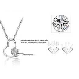 Collier En Titane Plaqué Pour Femme, De Qualité Stable, Avec Diamant