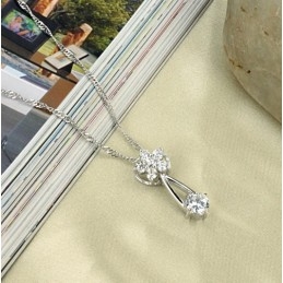 Collier En Titane Plaqué Pour Femme, Performance Fiable, Avec Diamant