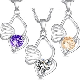 Collier En Titane Plaqué Platine Durable Et Hypoallergénique Pour Femme