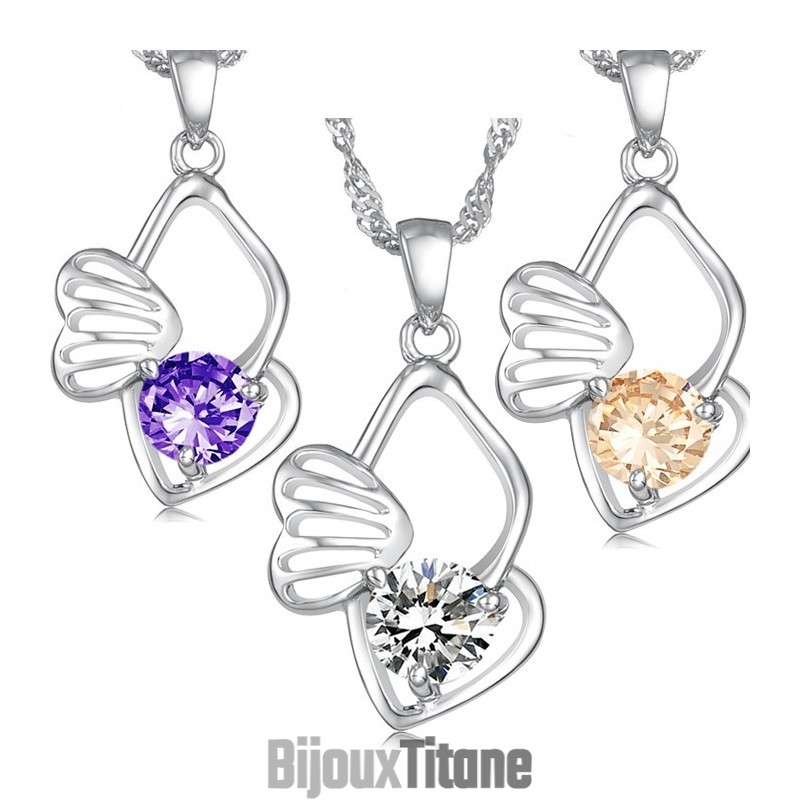 Collier En Titane Plaqué Platine Durable Et Hypoallergénique Pour Femme Collier En Titane Plaqué Platine Durable Et Hypoallergénique Pour Femme