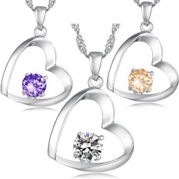 Collier En Titane Plaqué Platine Pour Femme De Haute Qualité