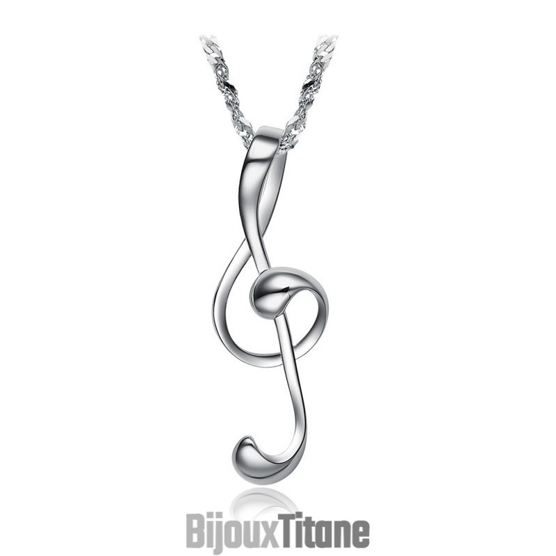 Collier En Titane Plaqué Platine Avec Notation Musicale Féminine De Réputation Fiable Collier En Titane Plaqué Platine Avec Notation Musicale Féminine De Réputation Fiable