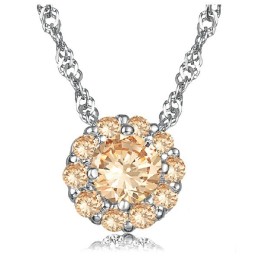 Collier En Titane Plaqué Platine Pour Femme, Réputé Pour Sa Qualité Supérieure