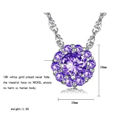 Collier En Titane Plaqué Platine Pour Femme, Réputé Pour Sa Qualité Supérieure