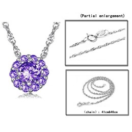 Collier En Titane Plaqué Platine Pour Femme, Réputé Pour Sa Qualité Supérieure