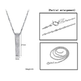 Collier En Titane Plaqué Platine Pour Femme, Grande Variété