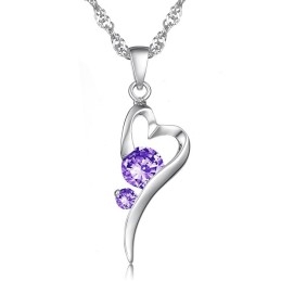 Collier En Titane Plaqué Platine Avec Diamants, Forme De Serrure Pour Femme, Grande Variété