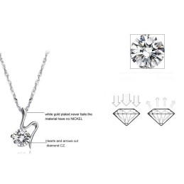Collier Rétro En Titane Plaqué Platine Pour Femme De Haute Qualité