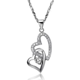 Collier En Titane Plaqué Platine Pour Femme, La Reine De La Qualité
