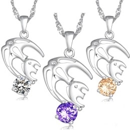 Collier En Titane Plaqué Platine, Hypoallergénique Et Facile À Utiliser Pour Femme