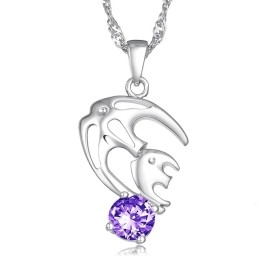 Collier En Titane Plaqué Platine, Hypoallergénique Et Facile À Utiliser Pour Femme