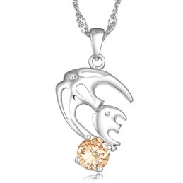 Collier En Titane Plaqué Platine, Hypoallergénique Et Facile À Utiliser Pour Femme