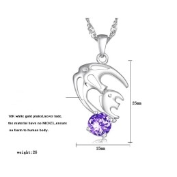 Collier En Titane Plaqué Platine, Hypoallergénique Et Facile À Utiliser Pour Femme