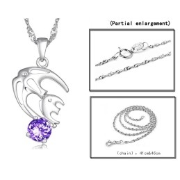 Collier En Titane Plaqué Platine, Hypoallergénique Et Facile À Utiliser Pour Femme