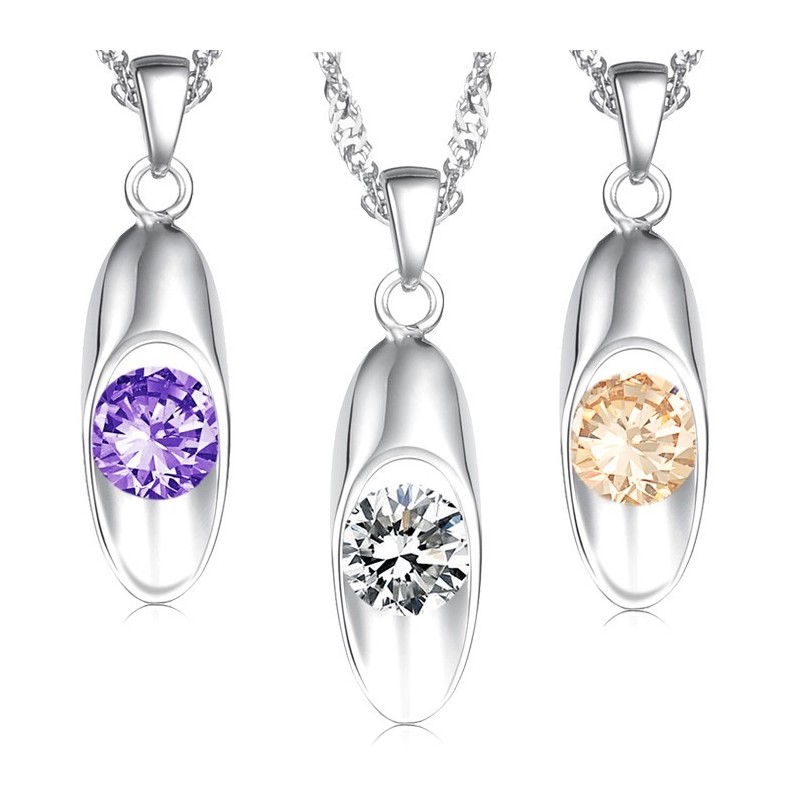 Collier En Titane Plaqué Pour Femme Avec Diamant, Qualité Et Quantité Garanties