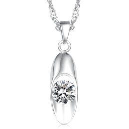 Collier En Titane Plaqué Pour Femme Avec Diamant, Qualité Et Quantité Garanties