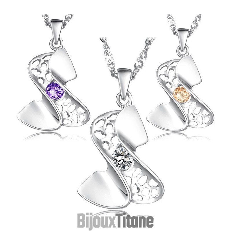 Collier En Titane Plaqué Platine Pour Femme De Haute Qualité Collier En Titane Plaqué Platine Pour Femme De Haute Qualité