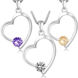 Collier En Titane Plaqué Platine Avec Diamants Pour Femme