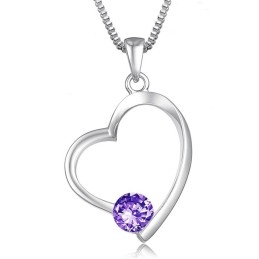 Collier En Titane Plaqué Platine Avec Diamants Pour Femme